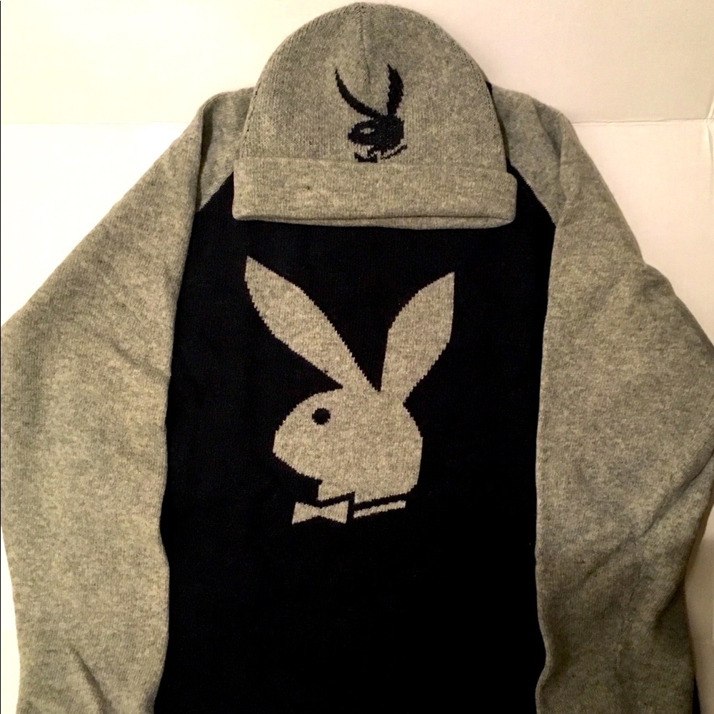 Sweater Playboy blue/grey lambswool set